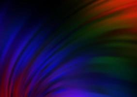 Fondo de vector de arco iris multicolor oscuro con formas de lámpara.