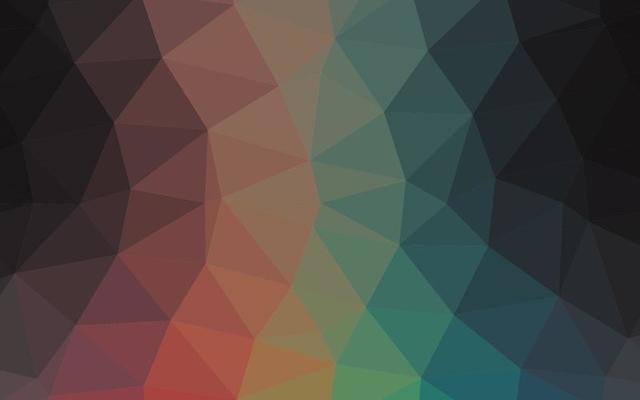 Dark Multicolor, Rainbow vector abstract mosaic background.