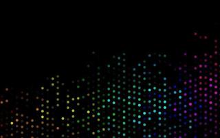 Dark Multicolor, Rainbow vector cover with spots.