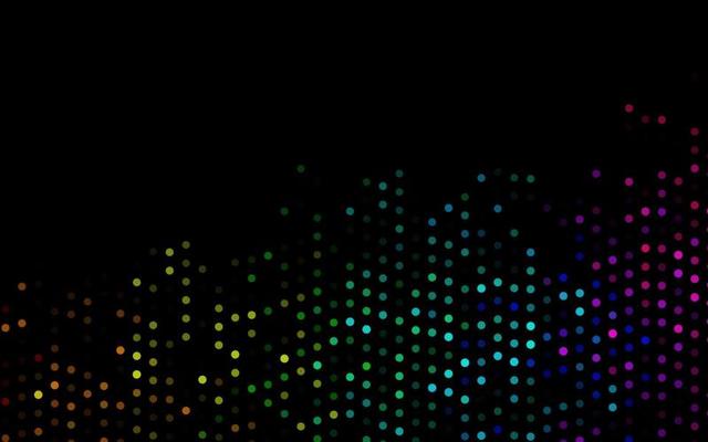 Dark Multicolor, Rainbow vector cover with spots.