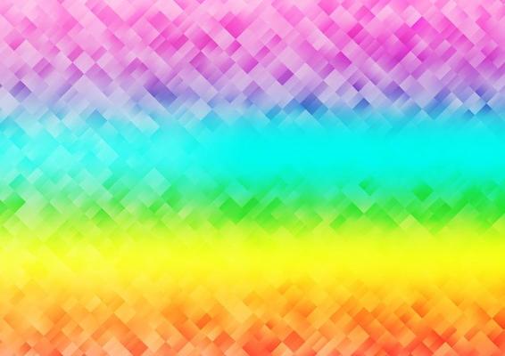 Light Multicolor, Rainbow vector cover in polygonal style.