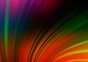 Dark Multicolor, Rainbow vector glossy abstract background.