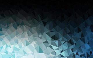 Dark BLUE vector polygon abstract backdrop.