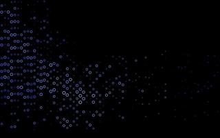 Dark BLUE vector background with bubbles.