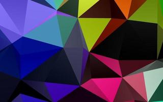 Light Multicolor, Rainbow vector polygon abstract background.