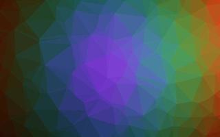 Dark Multicolor, Rainbow vector triangle mosaic texture.