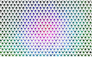 Light Multicolor, Rainbow vector seamless background with triangles.