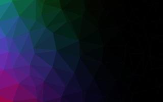 Dark Multicolor, Rainbow vector abstract polygonal layout.