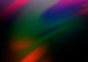 Dark Multicolor, Rainbow vector blurred shine abstract background.