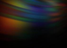 Dark Multicolor, Rainbow vector abstract blurred background.