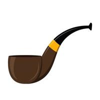 Smoking pipe. Vector illustration for St. Patrick's Day. Isolated on a white background.