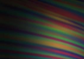 Dark Multicolor, Rainbow vector modern bokeh pattern.