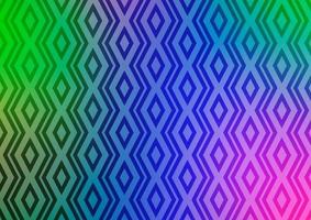 Light Multicolor, Rainbow vector template with sticks, squares.