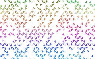 Light Multicolor, Rainbow vector seamless texture in triangular style.