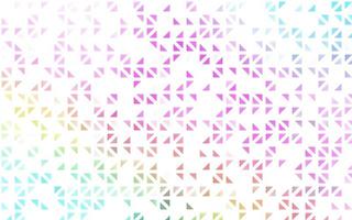 multicolor claro, textura vectorial del arco iris en estilo triangular. vector