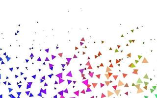 Light Multicolor, Rainbow vector layout with lines, triangles.