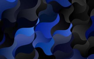 Dark BLUE vector pattern with lava shapes.