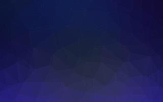 Dark BLUE vector polygon abstract background.