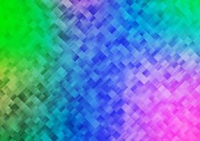 Light Multicolor, Rainbow vector background with rectangles.
