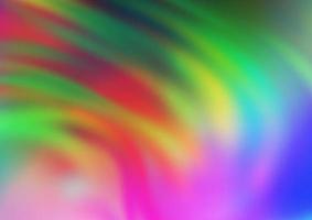 Light Multicolor, Rainbow vector blurred and colored background.