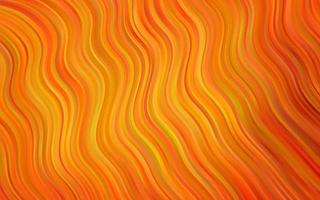 Light Orange vector pattern with bubble shapes.