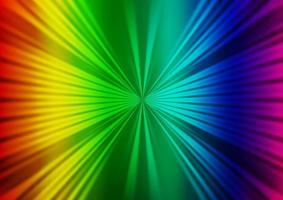 Light Multicolor, Rainbow vector pattern with narrow lines.