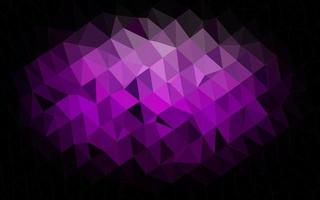 Dark Purple vector blurry triangle pattern.