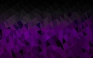 Dark Purple vector triangle mosaic cover.