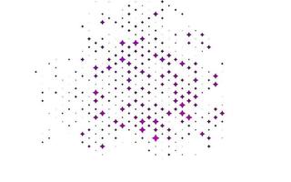 Light Purple vector cover with small and big stars.