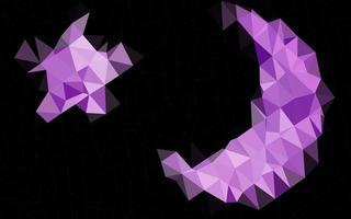 Light Purple vector triangle mosaic template.