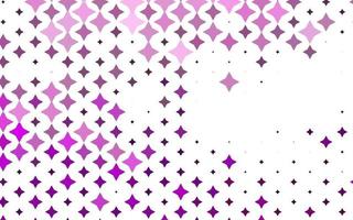 Light Purple vector background with colored stars.