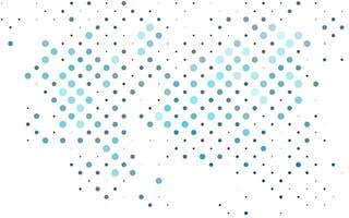 Light BLUE vector background with bubbles.