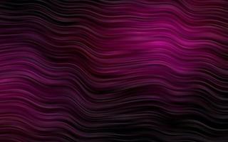 Dark Purple vector pattern with curved circles.