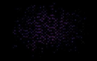 Dark Purple vector pattern with spheres.