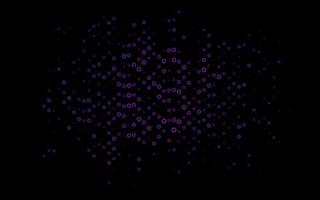 Dark Purple vector pattern with spheres.