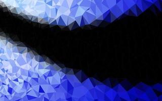 Dark BLUE vector abstract polygonal layout.