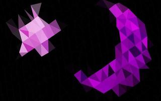 Light Purple vector triangle mosaic texture.