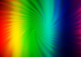 Light Multicolor, Rainbow vector blurred and colored background.