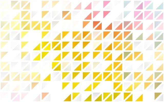 Light Pink, Yellow vector seamless layout with lines, triangles.