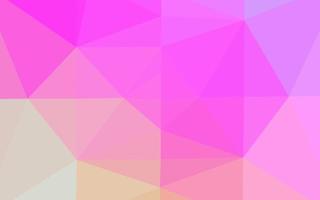 Light Pink vector shining triangular pattern.