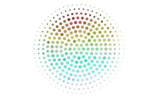 Light Multicolor, Rainbow vector texture with colorful hexagons.