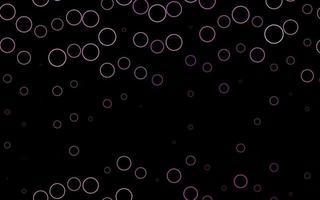 Light Purple vector background with bubbles.