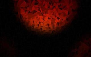 Dark Red vector polygon abstract background.