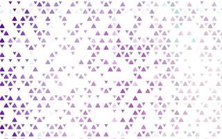 Light Purple vector background with triangles.