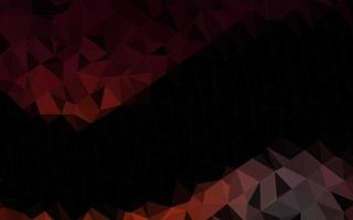 Dark Red vector polygon abstract backdrop.