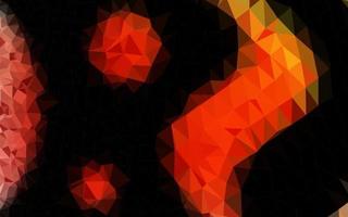 Light Red, Yellow vector polygonal background.