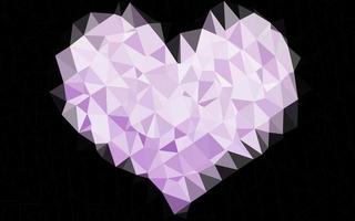 Light Purple vector polygonal pattern.