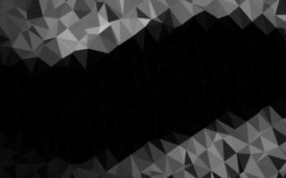 Dark Silver, Gray vector polygon abstract layout.