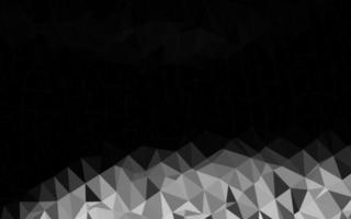 Dark Silver, Gray vector polygon abstract backdrop.