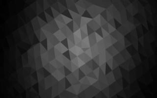 Dark Silver, Gray vector shining triangular background.